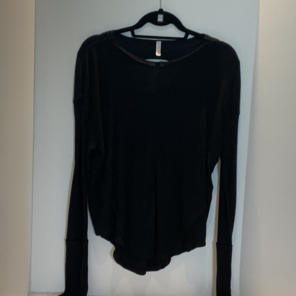 Free People Movement Classic Black Long Sleeve Women's Top